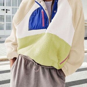 Colorblock Fleece Pullover